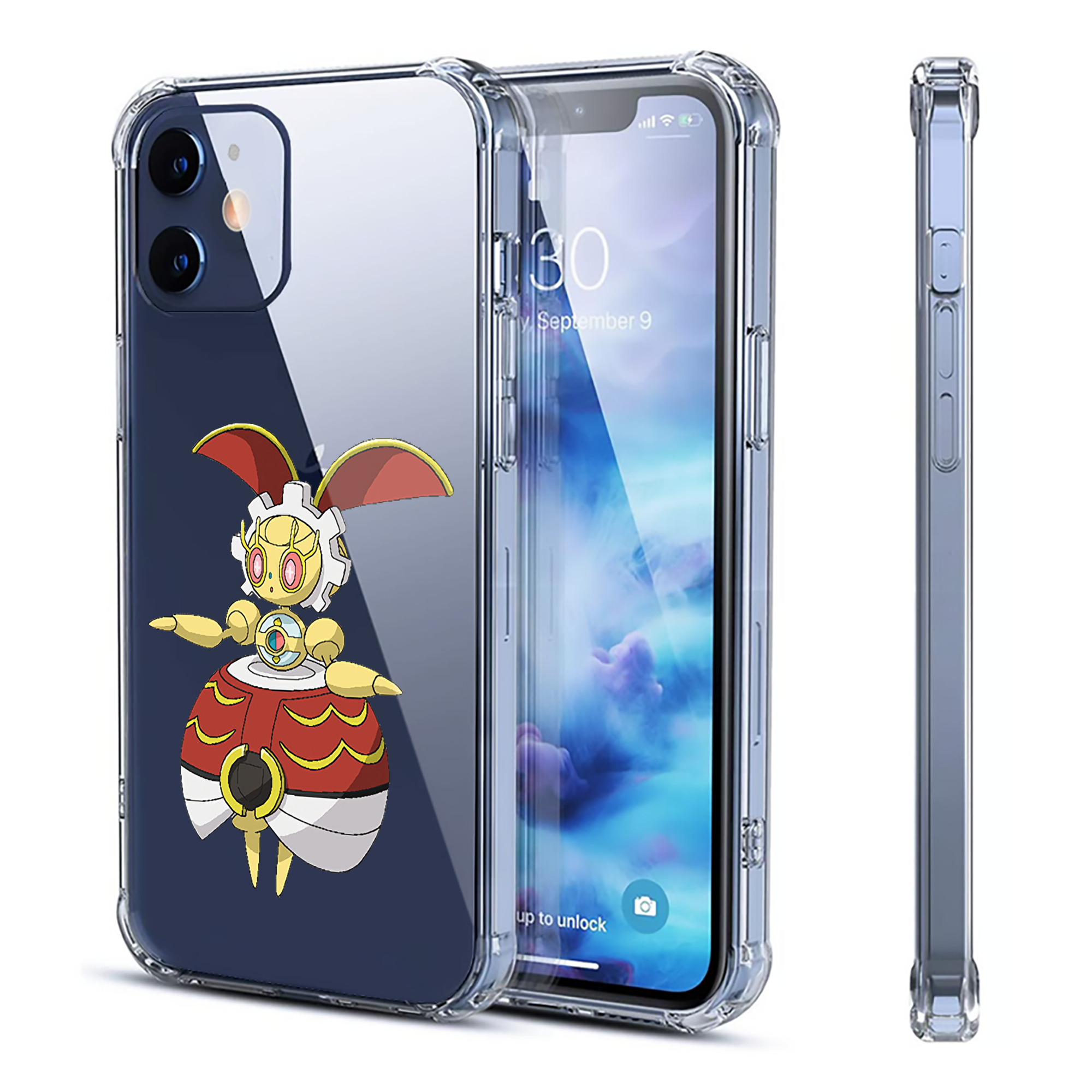 （画像用） ポケットモンスター Pokémon 【iPhone 12シリーズ対応】透明スマホケース（クリアソフトケース）